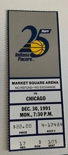 Michael Jordan Ticket Stub DEC 30 1991 vs PACERS Excellent Condition