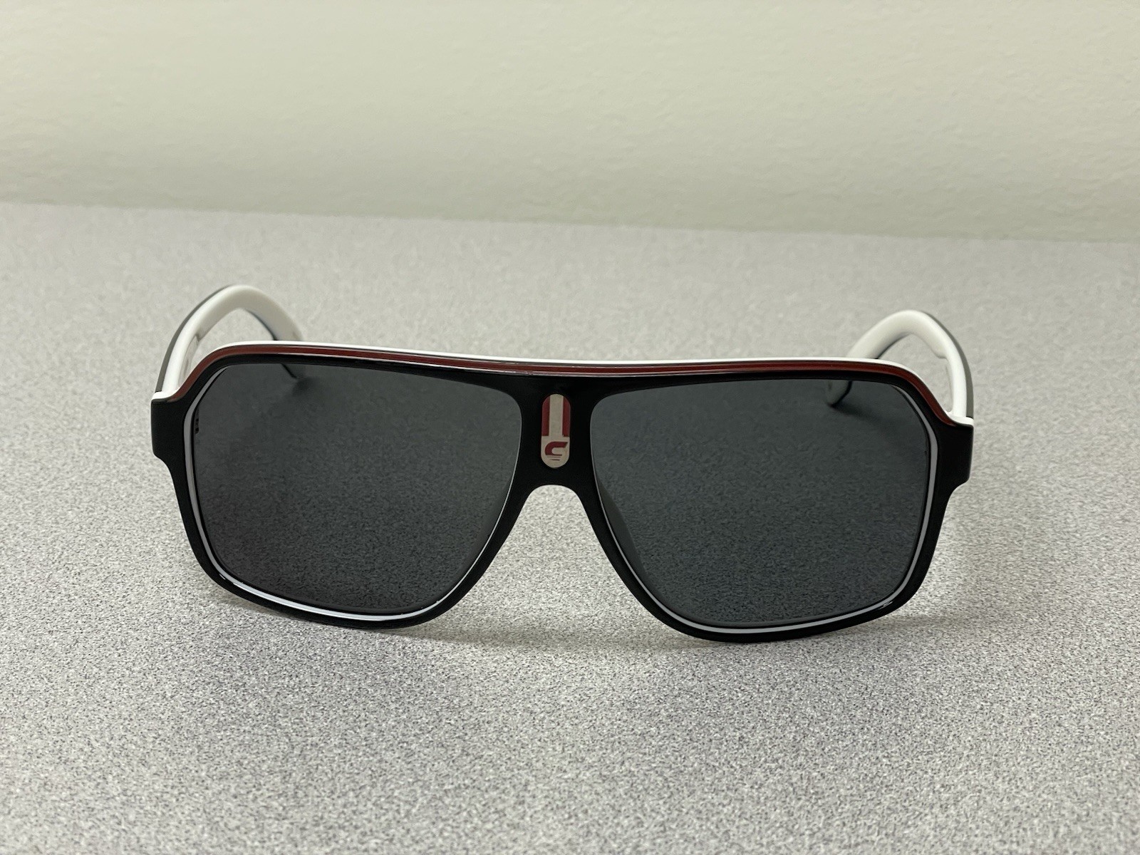 Carrera 1001/S 80S 9O Rectangular Sunglasses Whit… - image 2