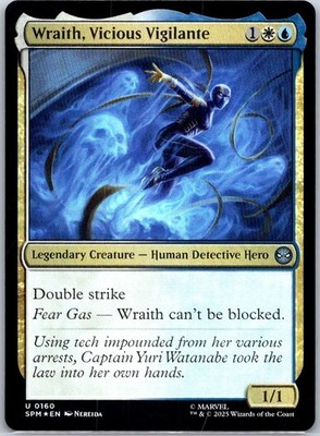 Wraith, Vicious Vigilante (U) #160 Foil Marvel's Spider-Man MTG NM