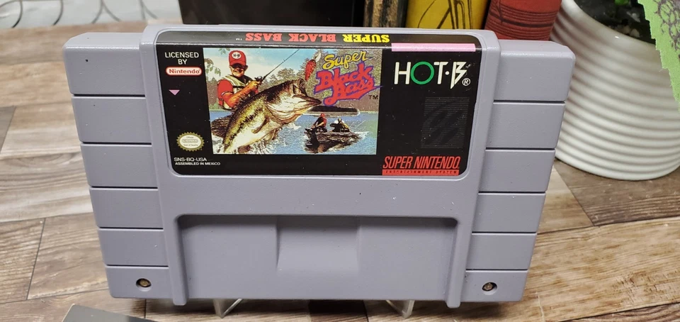 Super Black Bass SNES Authentic Super Nintendo Game Cartridge + Manual - Image 2 of 3
