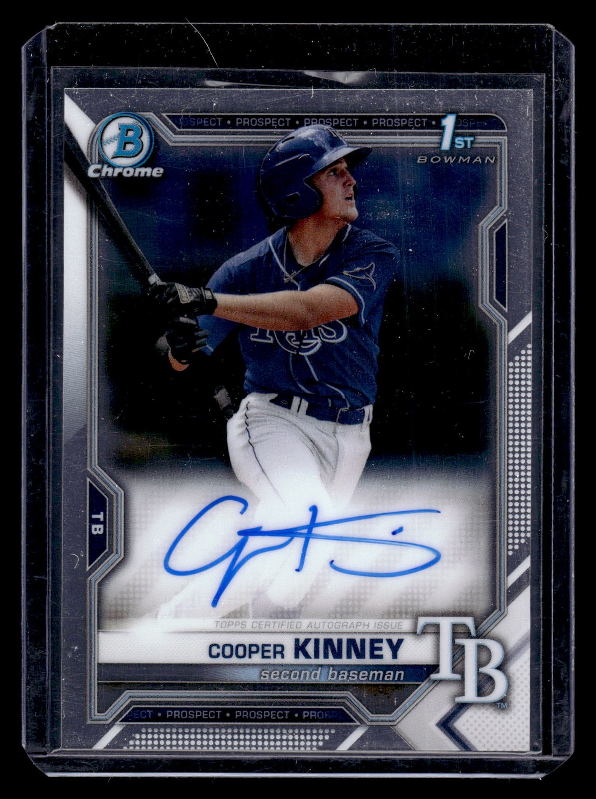 2021 Bowman Draft #CDA-CK Cooper Kinney Chrome Draft Pick Autographs