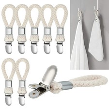 8 Pcs Kitchen Towel Clips, Metal Bath Towel Clips for Hooks, Hand Towels Hook...