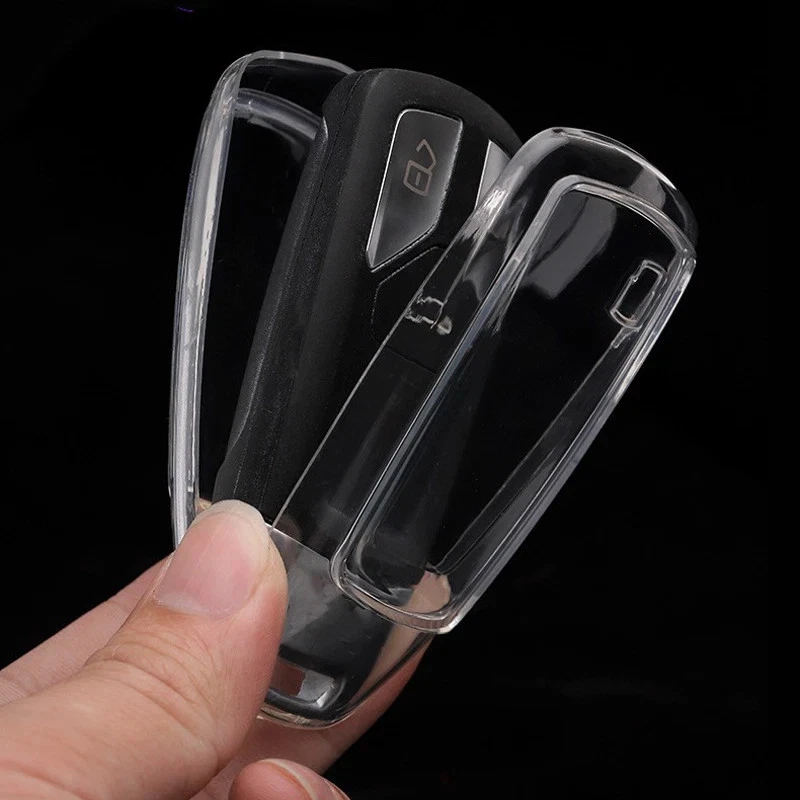 Funda Carcasa Llavero Coche TPU Aleación Zinc Para Audi A4 A5 S4 S5 Q7 B9 8W 4M TT TTS RS Foto 4 de 4