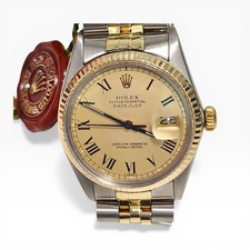 W/Box Rolex Datejust 36 mm Two Tone Champagne Buckley Jubilee Watch 16013 1979 2
