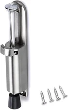 Sumnacon Kickdown Door Stop - Stainless Steel Easy Step Stopper, Silver 