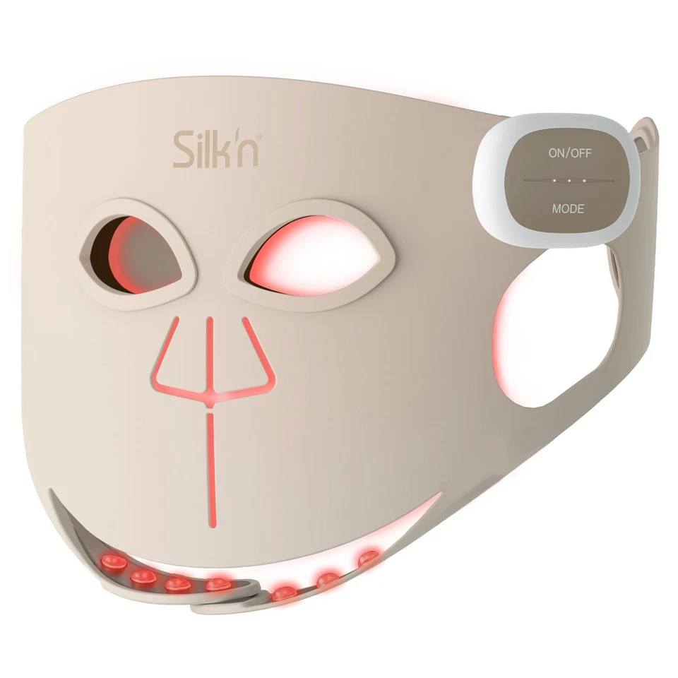 SILKN Silk'n FLMP1PE1001 Led Face Mask Pro LED-Gesichtsmaske Lichttherapie Akkubetrieb
