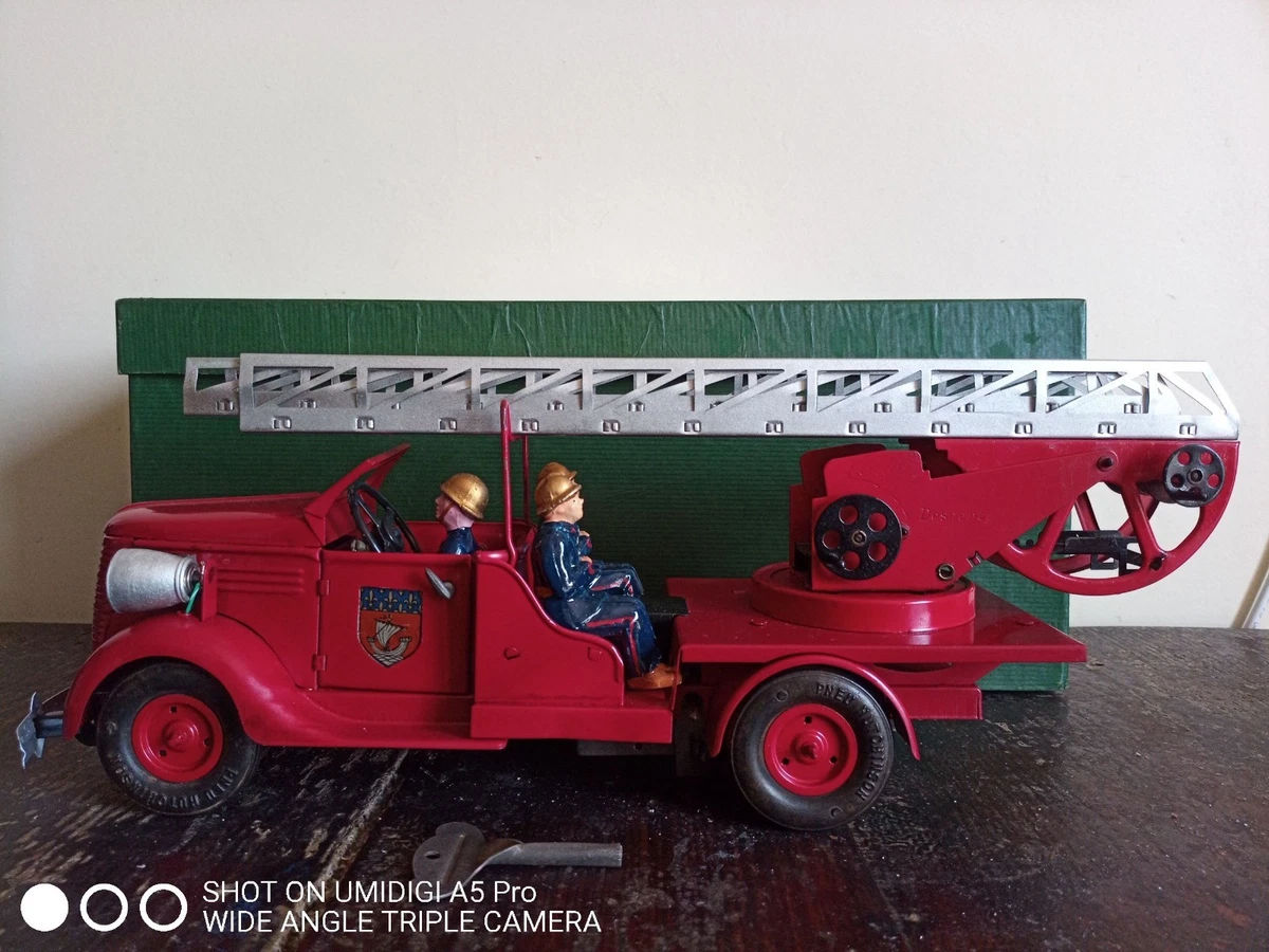 Jouets anciens - CAMION-BENNE Tole Lithographiée