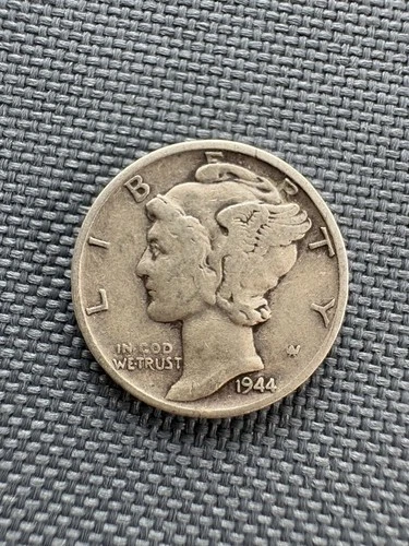 1944 Mercury Dime | 90% Silver | Exact Coin Shown | Good Condition | COA | #419