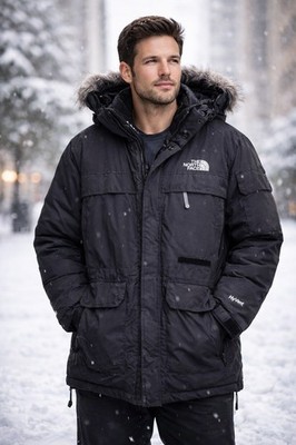  The North Face Hyvent Beford Parka Jacket Mens 3XL Goose Down Hooded Black 