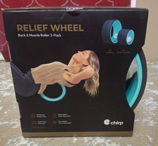 Chirp Relief Wheel Back  Muscle Roller 2-Pack Set 10" Gentle 6" Deep Tissue