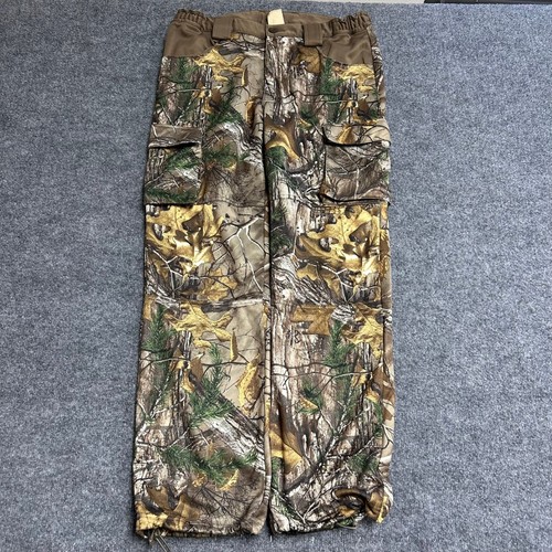 Red Head Cargo Pants Mens Size L Realtree Xtra Camo Fleece Lined Hunting Outdoor