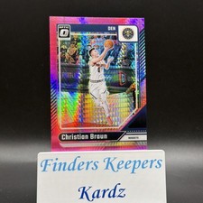 2024-25 Donruss Optic Hyper Pink Prizm CHRISTIAN BRAUN #101~NUGGETS