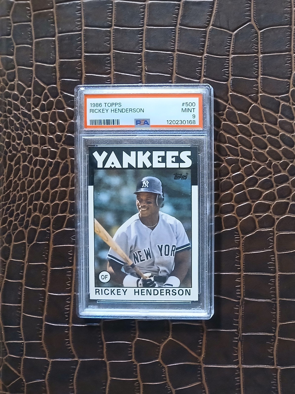 1986 Topps #500 RICKEY Henderson🏆PSA 9🏆RARE🎈-Centered-