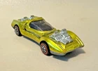 1970 Hot Wheels Redline Spectraflame Yellow Mod Quad Opening Cockpit Cover