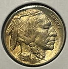 1917 Buffalo Nickel Gorgeous Uncirculated Gold Toning￼