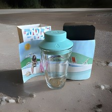 Nespresso View Mini Kit - Shaker/Mixer Glas mit Silikon Deckel f. Cocktails u.a.