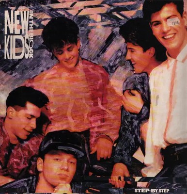 New Kids On The Block Step By Step NEAR MINT CBS Vinyl LP