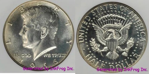 1966 Kennedy Half Dollar Gem Bu from SMS set