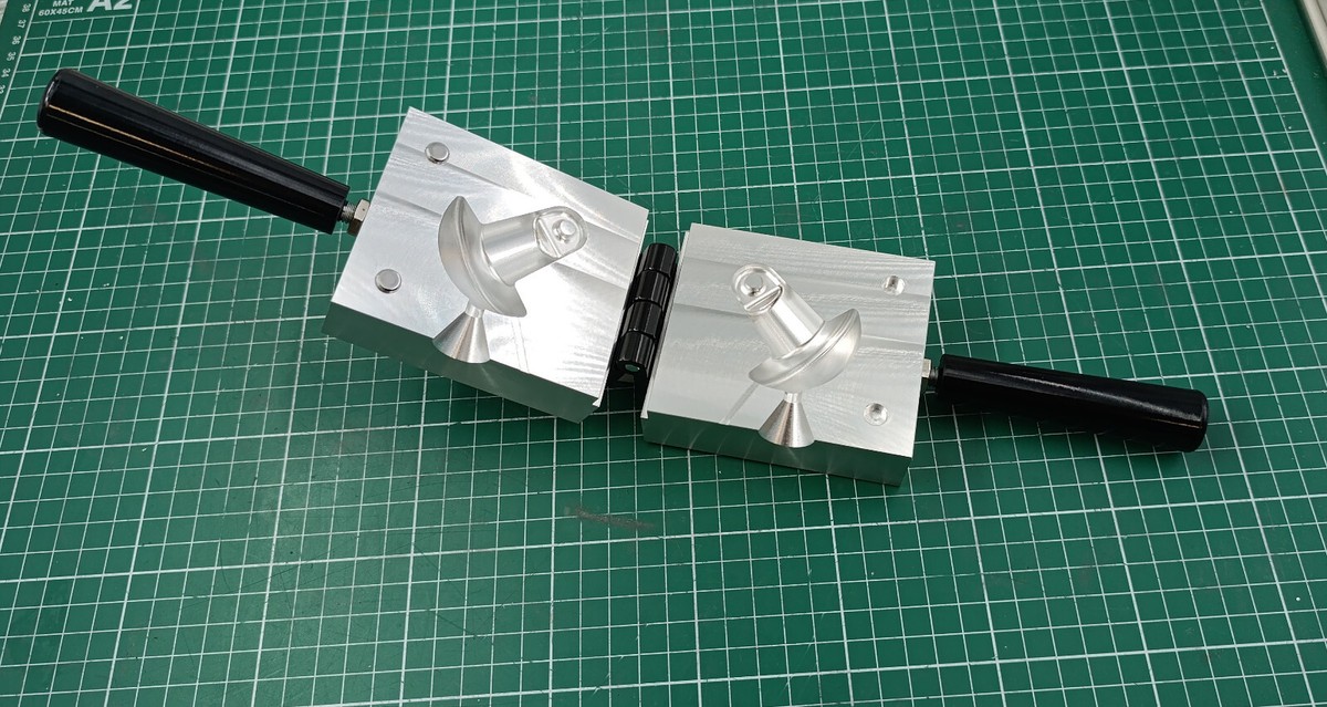 CNC machined aluminum molds for 12oz decoy anchor mushroom lead