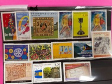 LOT DE TIMBRES ANDORRE INCOMPLET ANNEE 1998  NEUF** SANS CHARNIERE  (64)