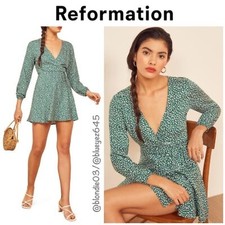 Reformation “Fuchsia” Wrap Dress XS