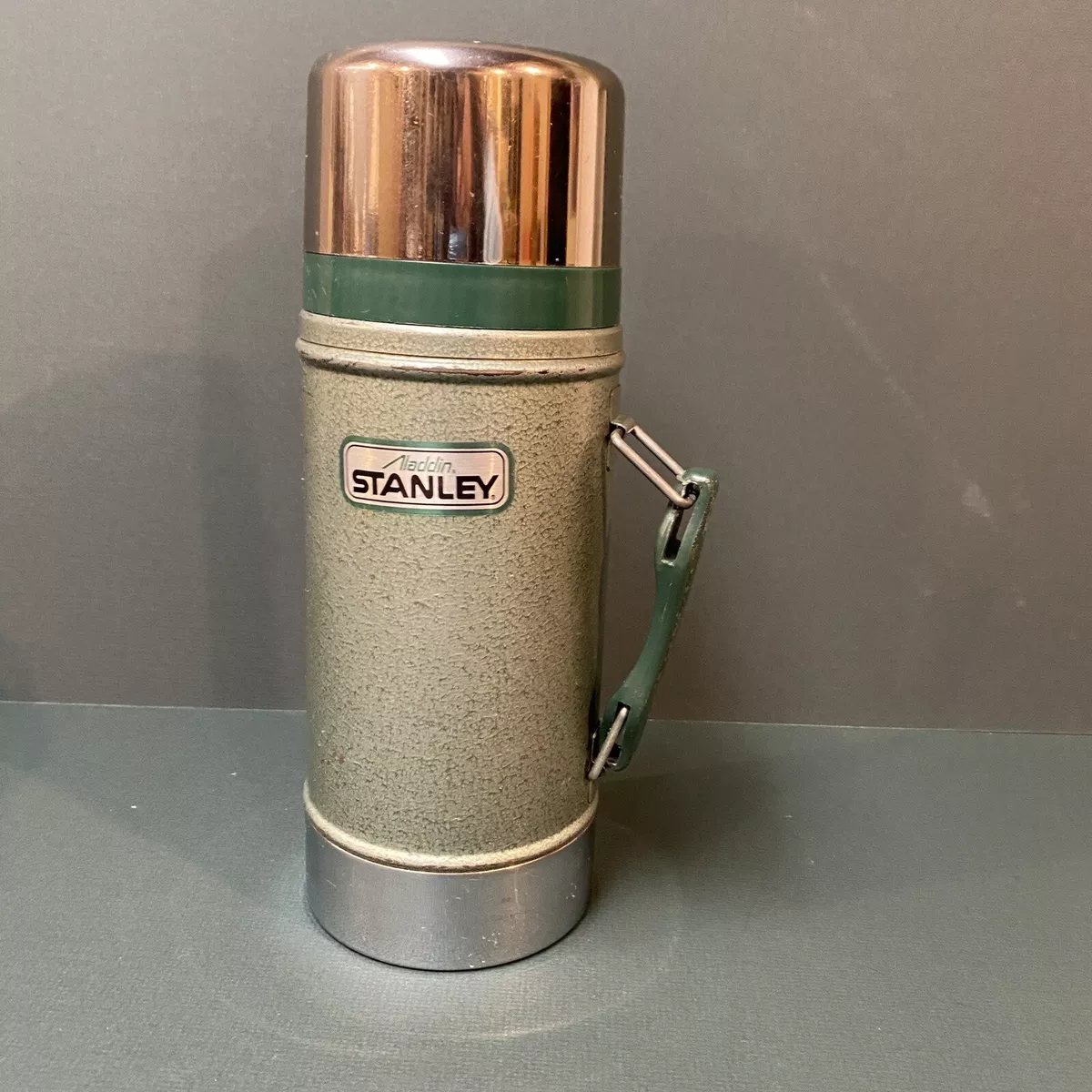 Vintage Aladdin STANLEY Coffee Thermos Wide Mouth Green 24oz Excellent  Condition