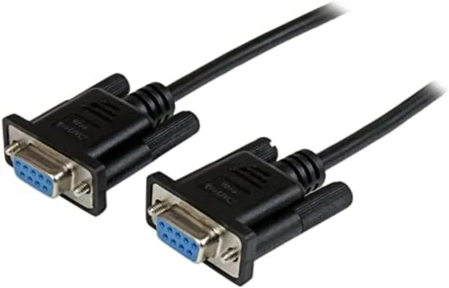 StarTech.com 1m Black DB9 RS232 Serial Null Modem Cable F/F - DB9 Female to
