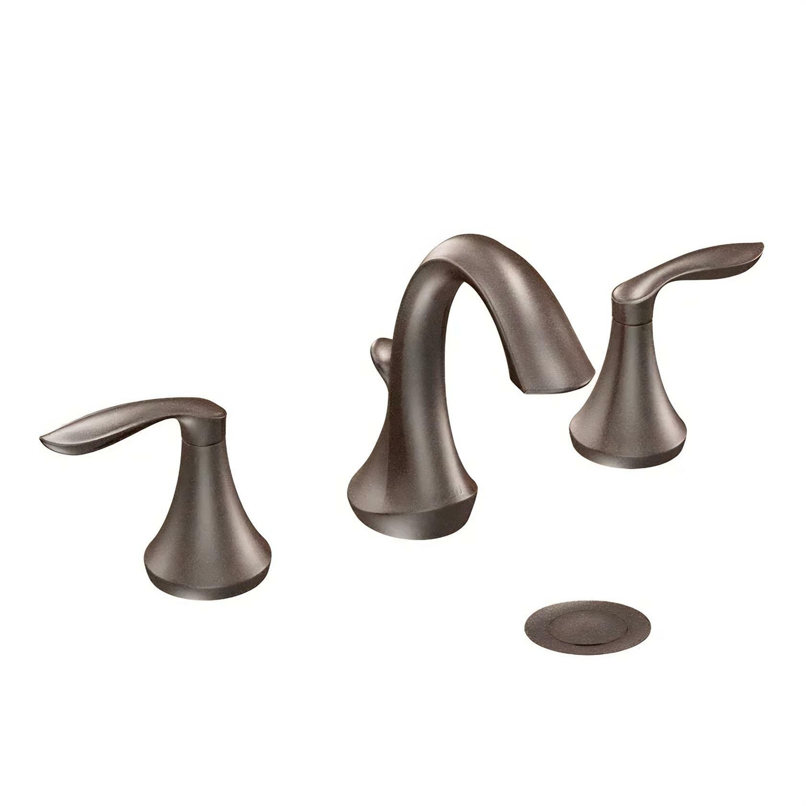 MOEN Eva T6420ORB 8 in. Widespread 2-Handle High-Arc Bathroom Faucet Trim Kit in
