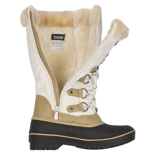 Dream Pairs Women Mid Calf Boots Warm Faux Fur Lined Waterproof Snow Boots - Picture 4 of 24