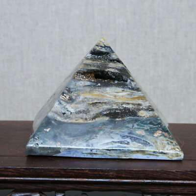 SALE オーシャンジャスパーピラミッド　497g B4981-467g Natural Ocean Jasper Pyramid Quartz Healing Madagascar