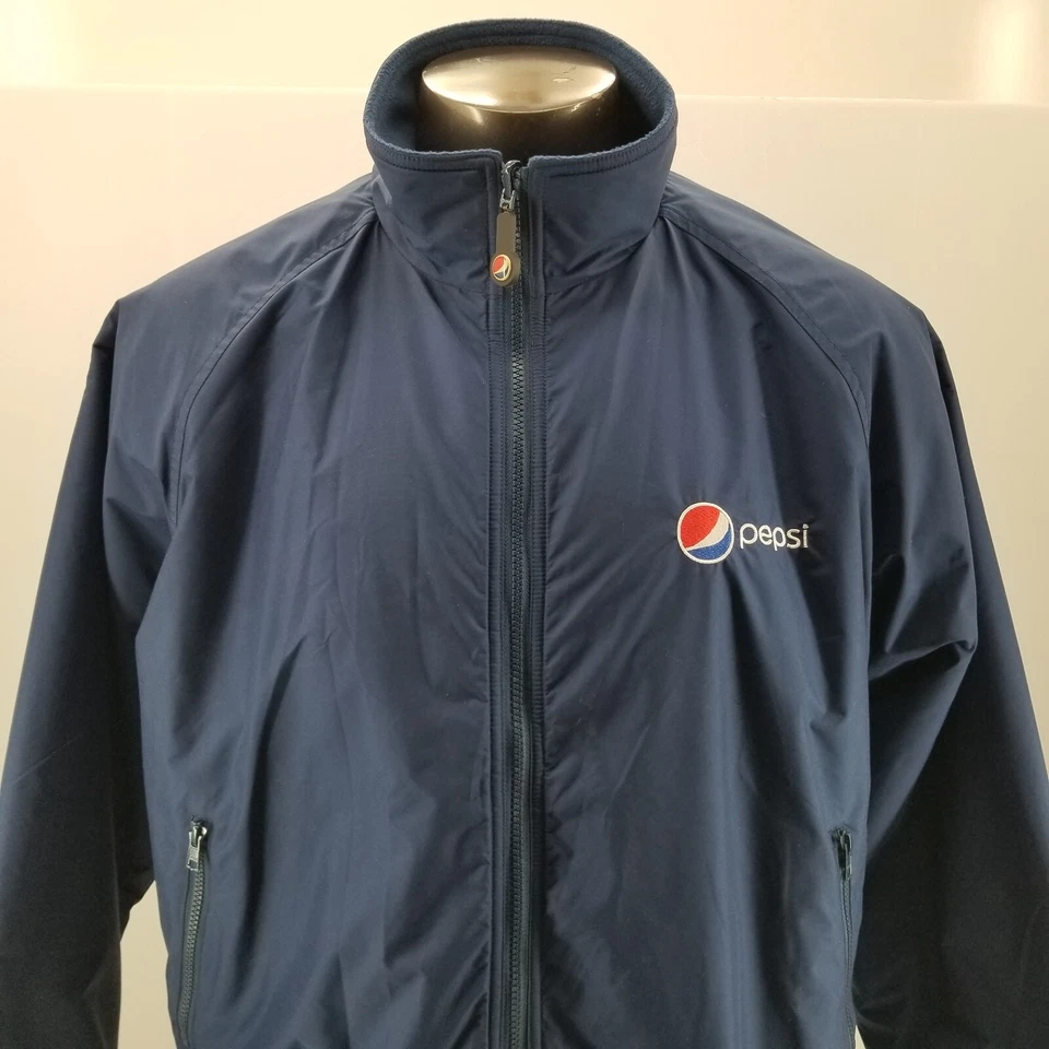 Chaqueta De Colección Pepsi Cola Aramark Para Hombre Azul Bombardero Empleado Abrigo Talla XL Foto 3 de 4