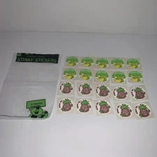 Vintage Trend Scratch & Sniff Stinky Stickers 10 Pineapple & 10 Banana 1982