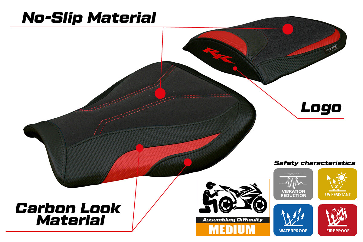 CBR600RR　2024年式シートカバー Honda CBR 600 RR 2007-2024 2025 2026 Seat Cover Tappezzeria