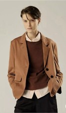Mhl Margaret Howell Sandstone Cotton Silk Blazer Spring Summer 2020 12 Uk