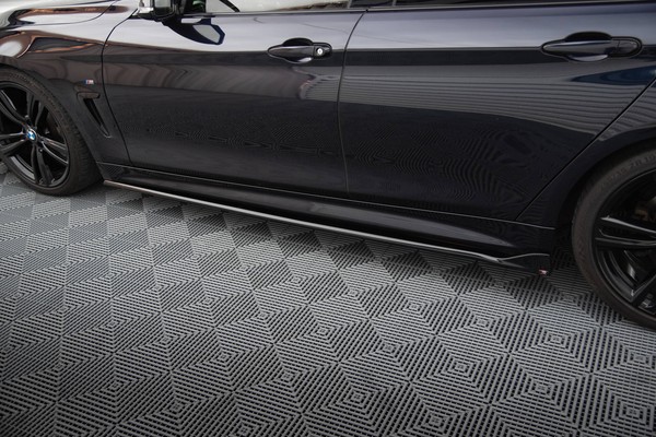 Seitenschweller Ansatz FüR BMW 4Er Gran Coupe M-Paket F36 Schwarz Schweller-image