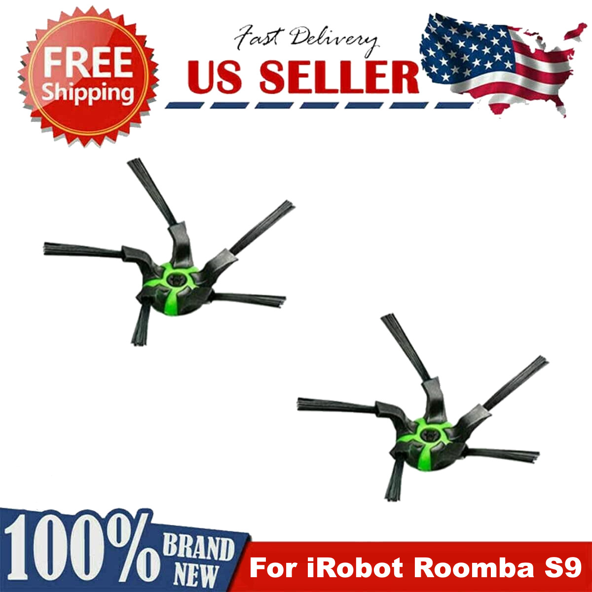 2 Pack Side Brush Vacuum Replacement Parts For iRobot Roomba S9 S9+