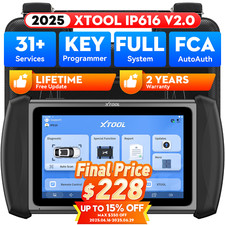 2025 XTOOL IP616 V2.0 OBD2 All System Scanner...