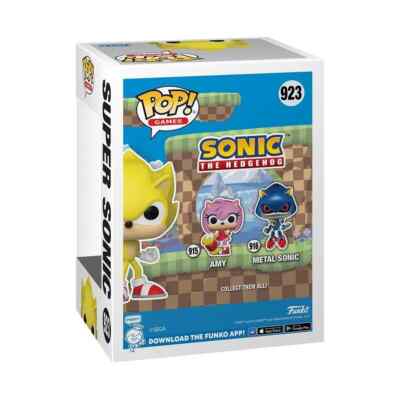Sonic the Hedgehog Super Sonic Funko Pop! Vinyl Figure #923 AAA