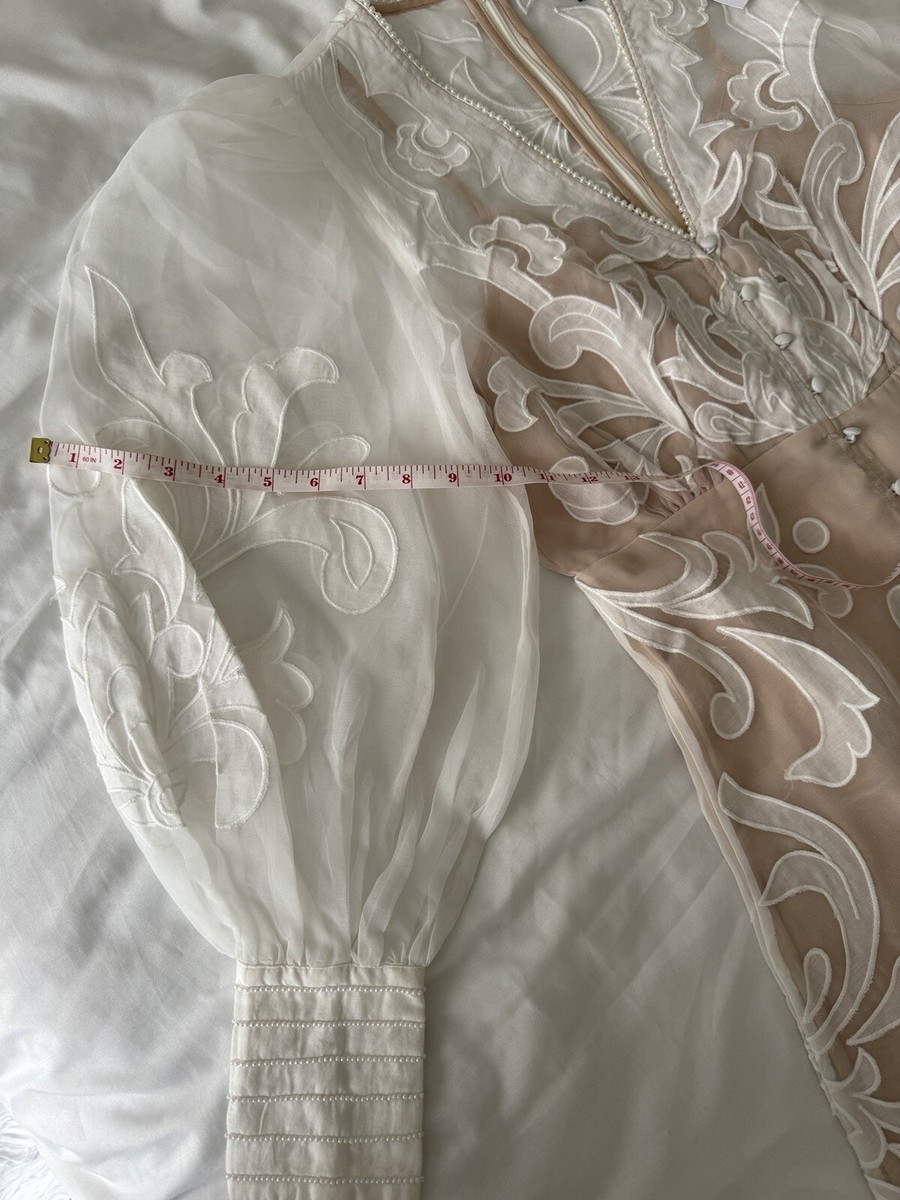 applique organdie buttoned woven maxi dress Shop Applique Organdie Buttoned Woven Midaxi Dress Online in Oman