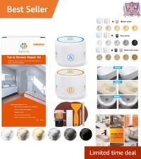 Fiberglass Repair Kit 3.7oz Non-Toxic Odorless Waterproof for Bathtubs Toilets