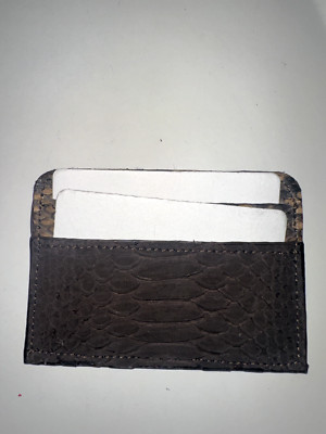Python Leather 5 Pocket Card Case Made in Mexico