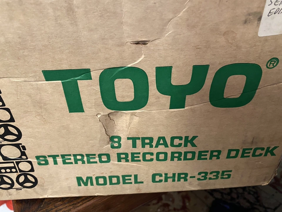 Grabadora de cinta de 8 pistas Toyo CHR-335 audio de colección funcionando RECOGIDA LOCAL Foto 2 de 4