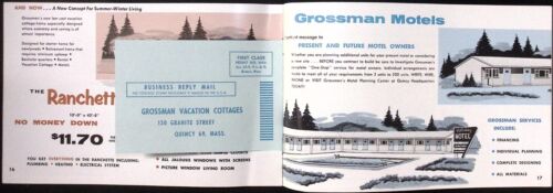 Grossman's Vacation Cottages kit atomico case catalogo Grossman's Quincy IL anni '60 - Foto 4 di 5