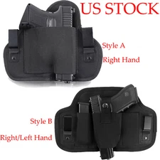 Tactical Pancake IWB Gun Holster Concealed Carry Pistol Pouch Right Left Hand US