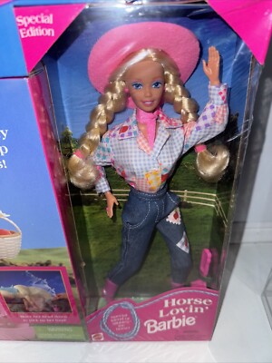 1995 Barbie Doll & Nibbles Horse Gift Set Special Ed. by Mattel
