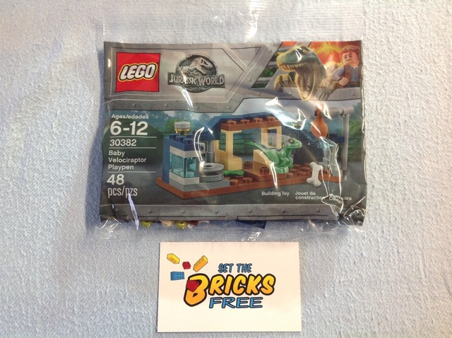 lego jurassic world 30382 baby velociraptor playpen