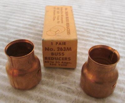 Bussmann 263M Buss Reducers 60-30A 250V (Lot of 2)