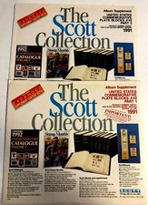 Scott 1991 US COMMEMORATIVE PLATE BLOCKS Parts 1 & 2 Stamp Supplement 120S191