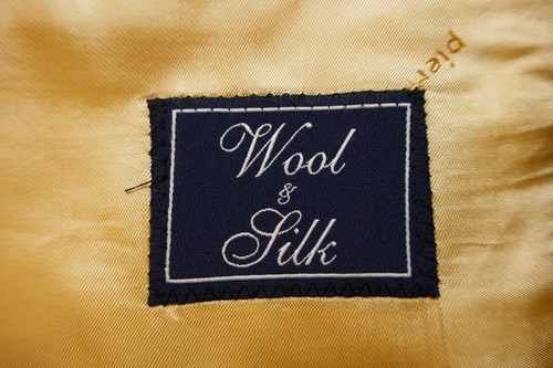Pierre Cardin jacket size 48 virgin wool silk champagne black label excellent condition - Picture 7 of 9