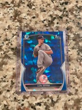 2023 Bowman Chrome 1st Sapphire Luis Serna New York Yankees SSP